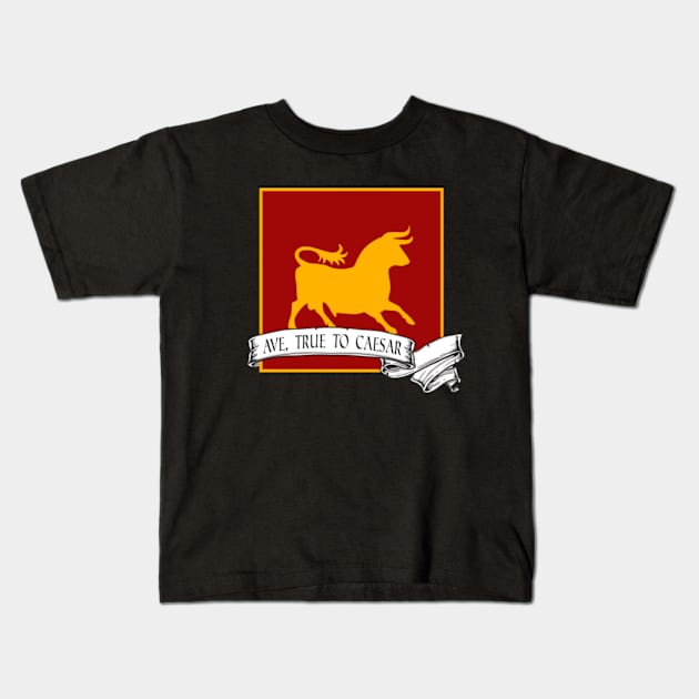 Ave, True to Caesar Kids T-Shirt by Rickster07